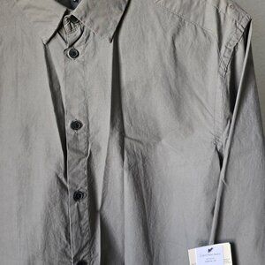 Calvin Klein Jeans Buttoned Shirt Charcoal - Men/Young Men Size Medium NWT